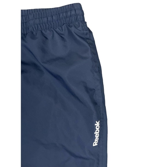 Reebok Windbreaker Mens Jogger Track‎ Pants Navy Blue Size L - Picture 2 of 7